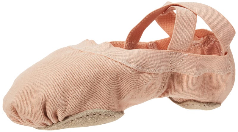 Bloch Dance Women's Synchrony Split Sole Stretch Canvas Ballet Slipper/Shoe, Pink, 4 Medium - Image 1